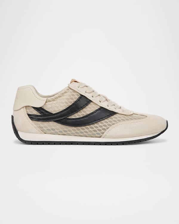 Vince stafford woven leather sneakers outlet