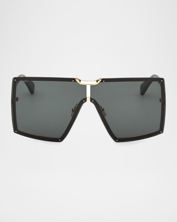 Loewe Inflated Injection Plastic Shield Sunglasses | Neiman  display picture 3