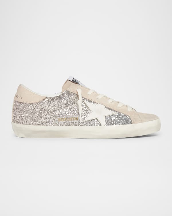 ☆【Golden 】☆Silver Glitter Superstar Sabot Sneakers Golden Goose - Super-Star Sabot Glitter Slide Sneaker