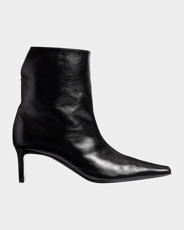 ブーツその他 BURBERRY BLACK LEATHER BABY BOOT Burberry Baby Leather Stiletto Ankle Booties | Neiman Marcus