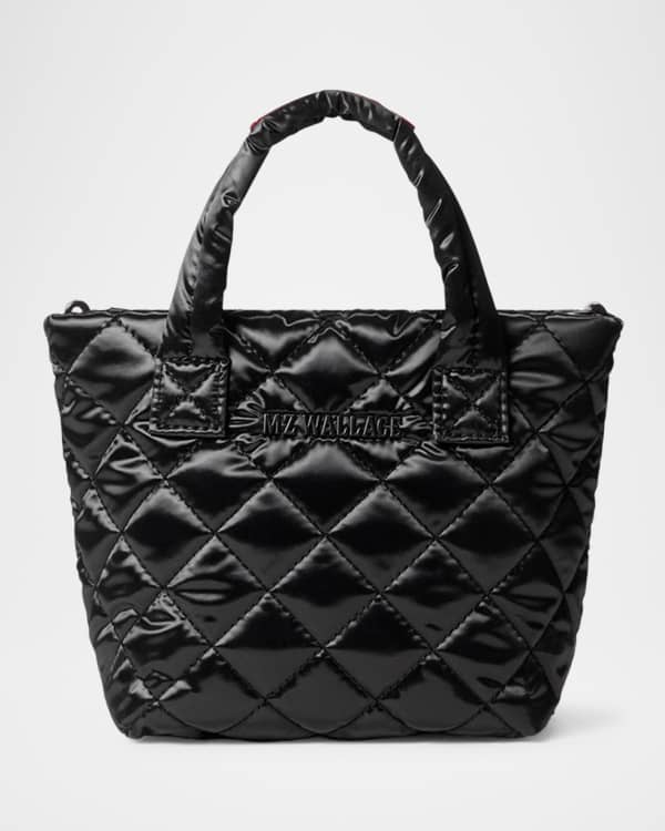 MZ WALLACE Metro Deluxe Micro Patent Tote Bag Neiman Marcus