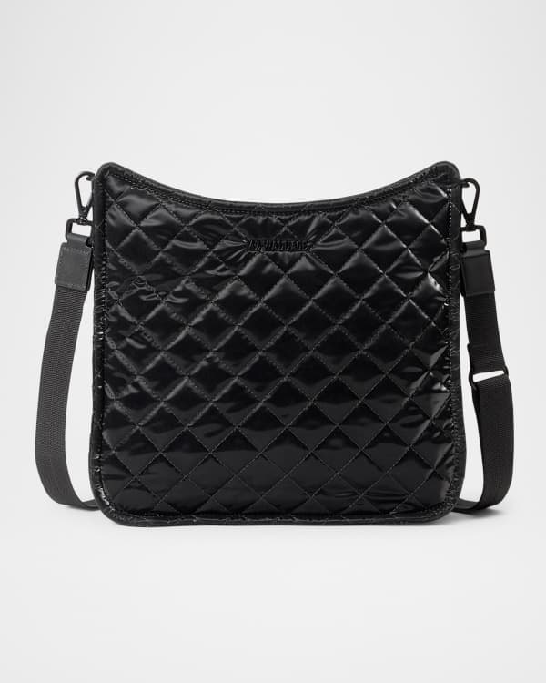 Millie Visetos Logo Leather Crossbody Bag