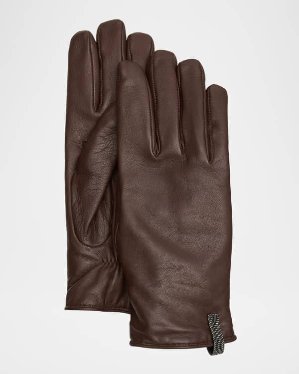 手袋 BRUNELLO CUCINELLI Woman Gloves Brown MPN568279P CKO09 Brunello Cucinelli Sequin Long Gloves - Brown – Blush Lux