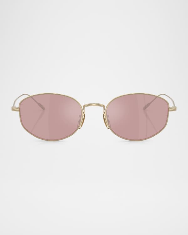 OVAL FRAME SUNGLASSES 58053 IN ACETATE