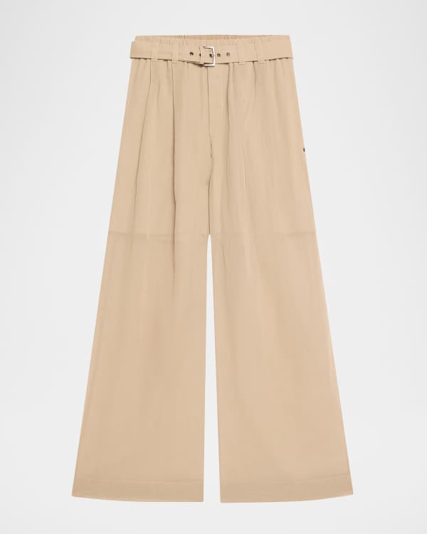 Brunello Cucinelli Cotton Straight-Leg Pants with Monili