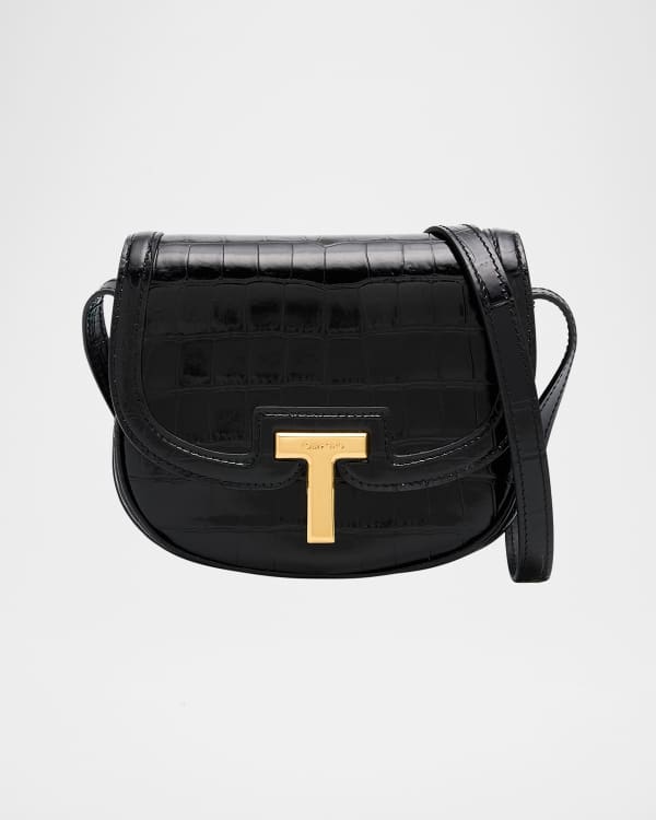 TOM FORD Alix Flat Mini Crossbody in Grained Leather Neiman Marcus