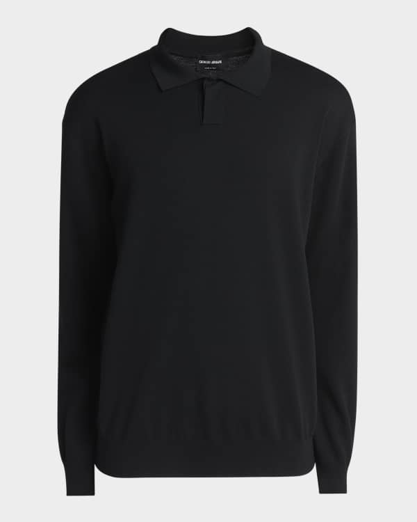 Giorgio Armani Men's Solid Wool Cardigan | Neiman Marcus