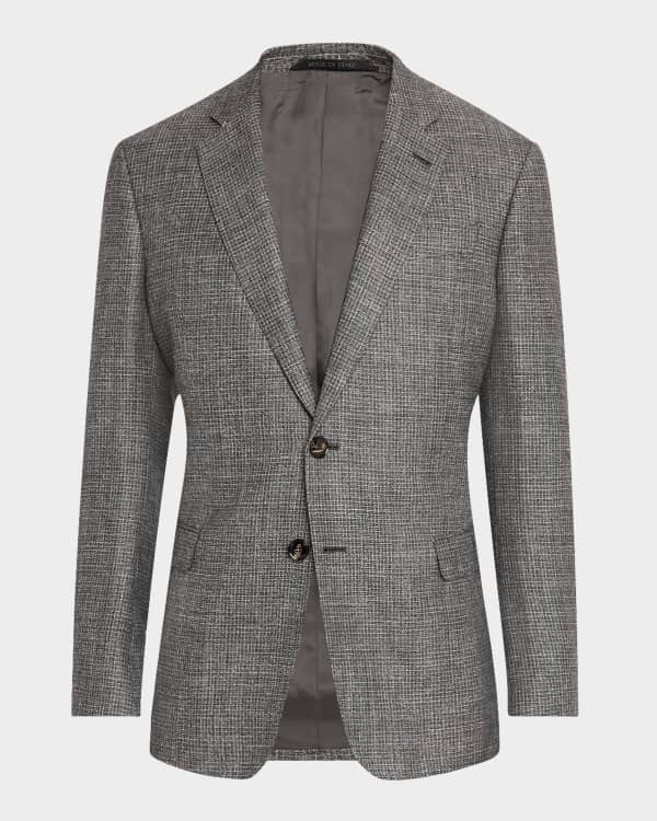 Giorgio Armani Men's Peak-Lapel Double-Breasted Blazer Jacket
