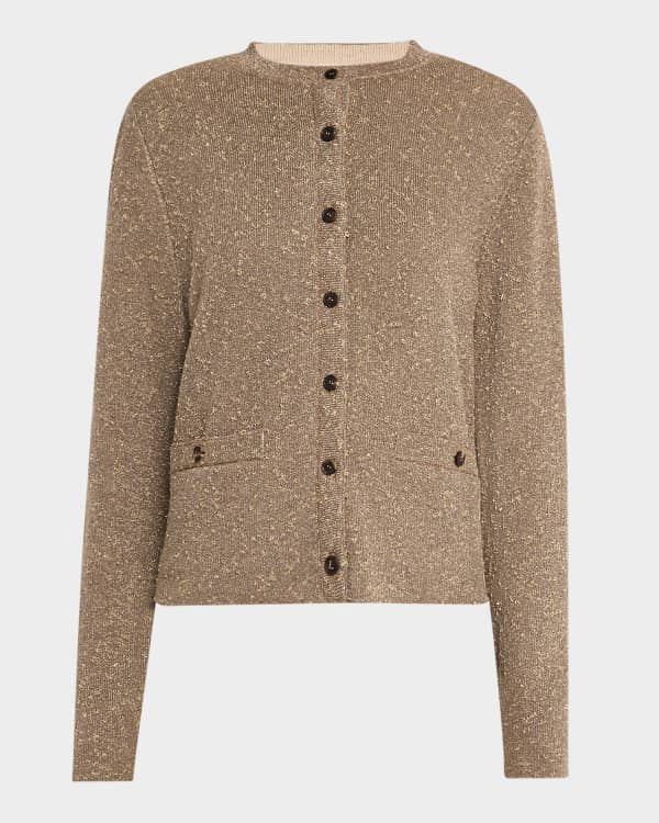 EXPOSED SEAM SHORT SLEEVE BUTTON DOWN CARDIGAN