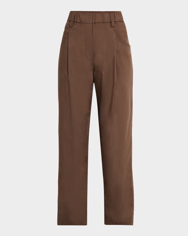 Altuzarra Emmett Double-Pleated Tapered Wool Pants | Neiman