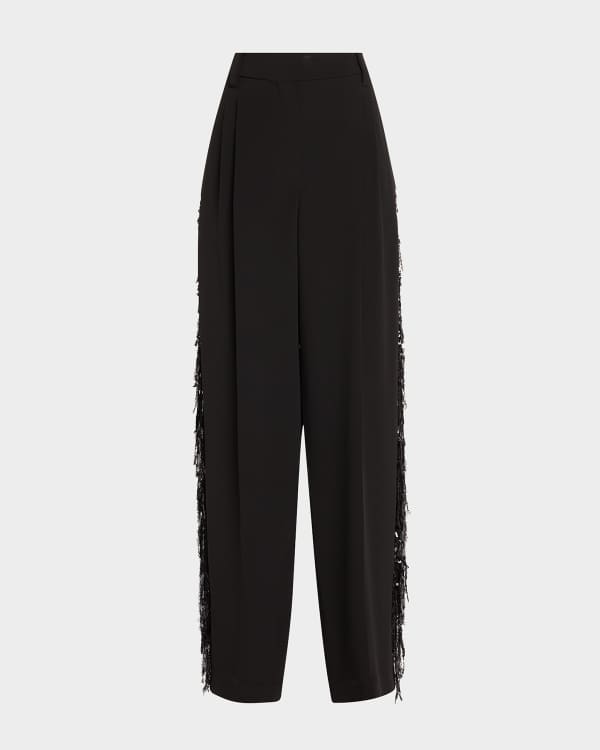 THE ROW Hector Side-Stripe Straight-Leg Tuxedo Pants