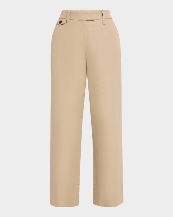 Givenchy Pleated Wide Leg Trousers | Neiman Marcus