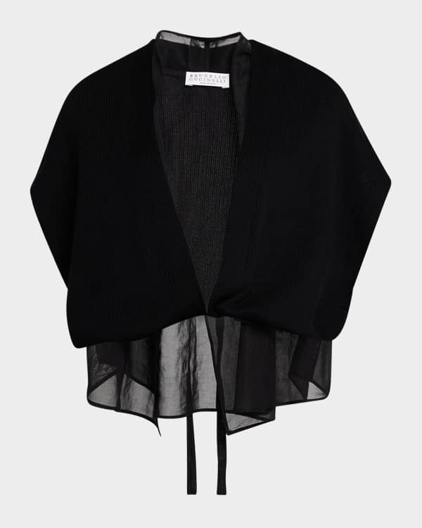ポンチョ・ケープ Jil Sander Black Wool Blend Cape Jil Sander wool-blend Cape | Black | FARFETCH JO