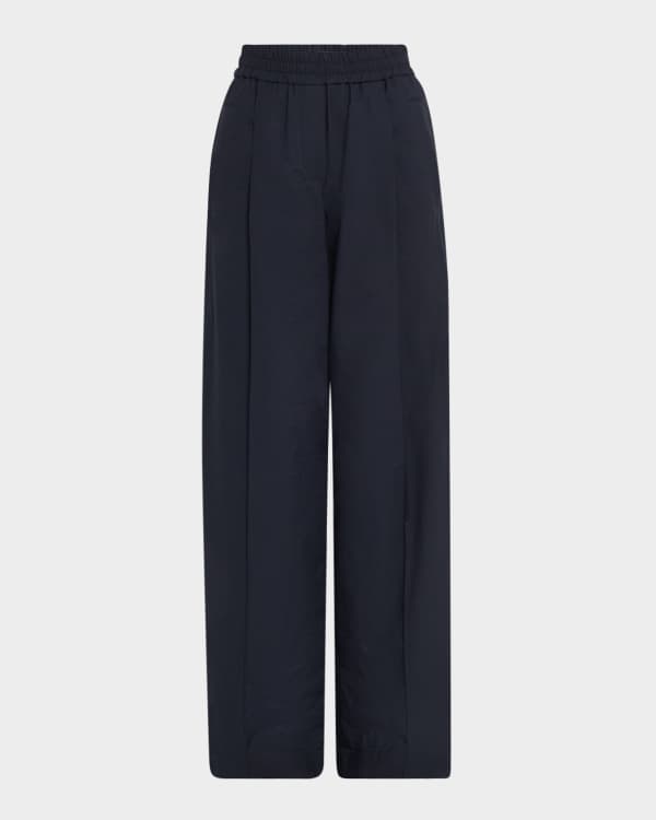 Jacquemus Calisson Pleated Wide-Leg Balloon Pants | Neiman