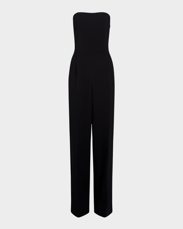 Kay unger boat neck stretch crepe walk thru jumpsuit on sale