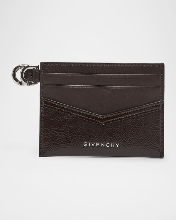 ★GIVENCHY★24FW★ Zipper Card Holder Black BB60LSB1Q7001 Antigona zipped card holder in Box leather in - black