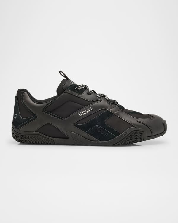 Versace Men's Odissea Leather Low-Top Sneakers | Neiman Marcus