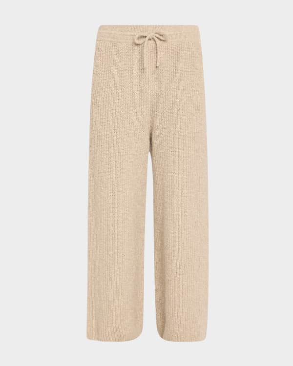 Loro Piana Adam High-Waist Wide-Leg Wool-Silk Pants | Neiman