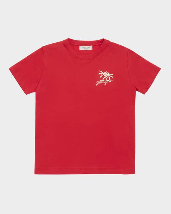 ★Palm Angels★ Painted Classic Short Sleeve T-Shirt Salmon palm-angels-black-spray-pa-