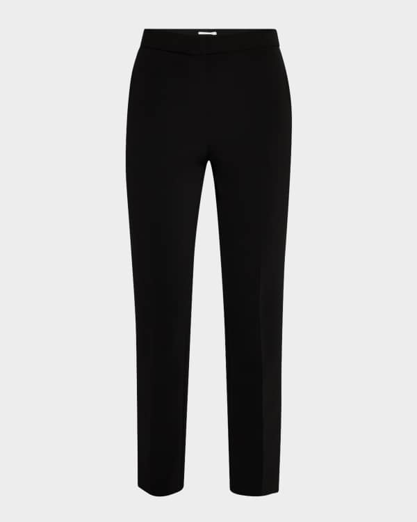 Alexander McQueen High Waist Crop Cigarette Trousers Neiman Marcus