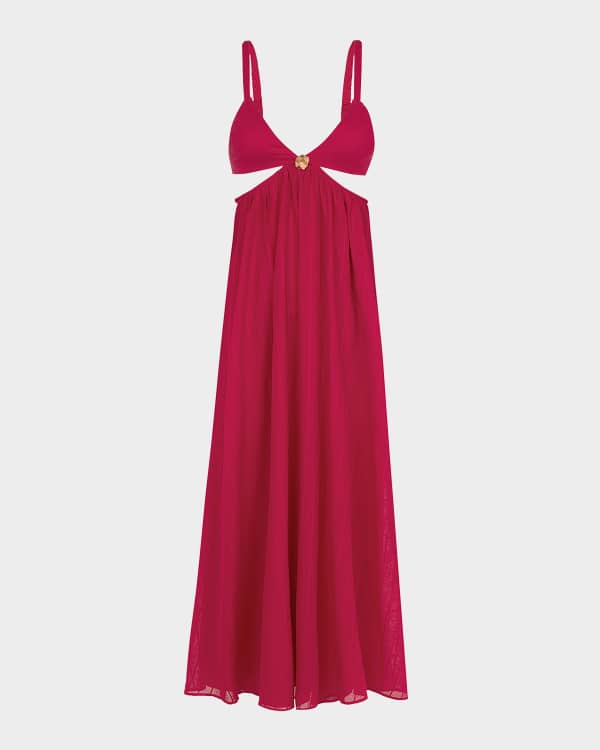Sea Level Swim Retreat Gauze Maxi Sundress Neiman Marcus