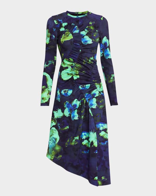 REJINA PYO Bridget Mock Neck Sleeveless Midi Dress Neiman Marcus