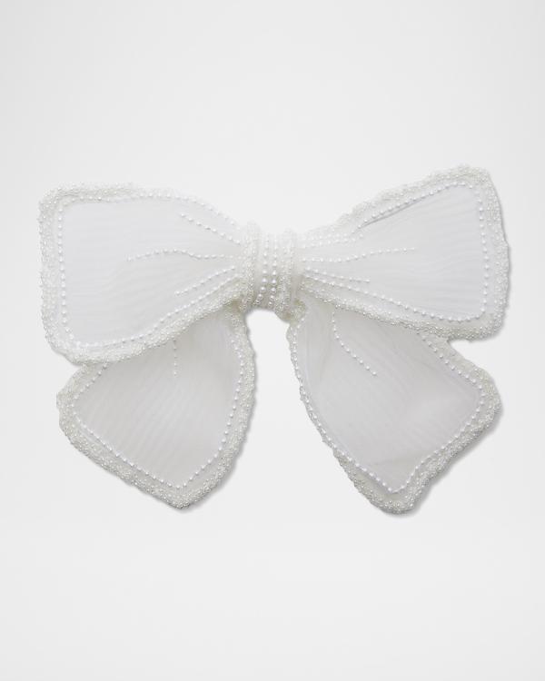 Lele Sadoughi Gray Tweed Knotted Bow Headband Lele Sadoughi x Gray Malin Miami Knotted Headband | Nordstrom main image 3