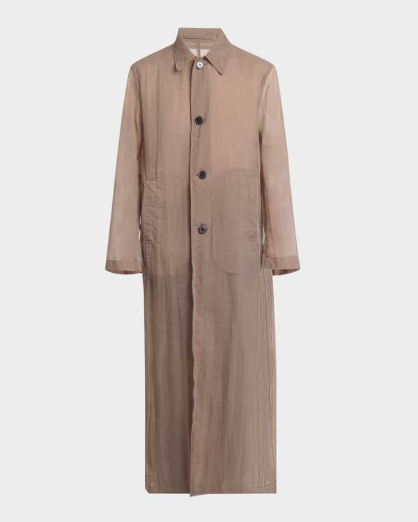 Givenchy Men's Leopard Double-Breasted Overcoat | Neiman Marcus