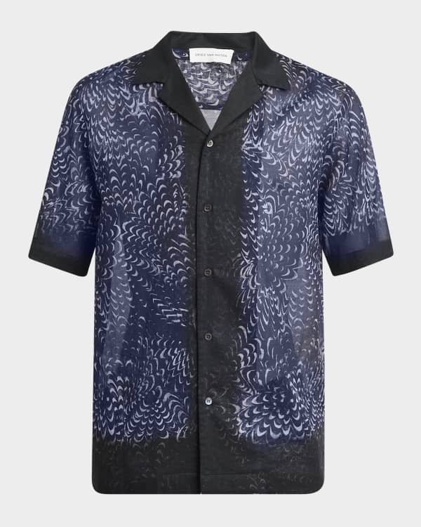 Versace Jeans Couture Men's Doodle Logo Sport Shirt | Neiman Versace Jeans Couture Men's Doodle Logo Sport Shirt | Neiman