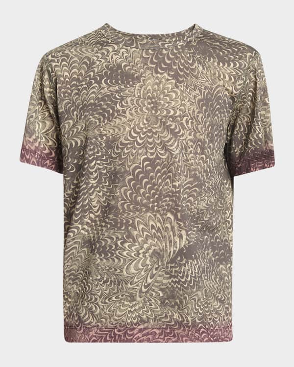 Dries Van Noten Men's Hegland Oversized Mesh T-Shirt | Neiman Marcus