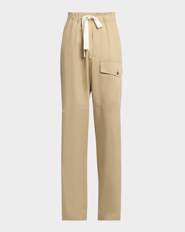 Dries Van Noten Men's Potter Laser-Cut Camo Baggy Pants
