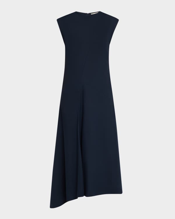 Shona Joy V Neck Spaghetti Strap Asymmetric Bias Cut Slip Dress Neiman Marcus