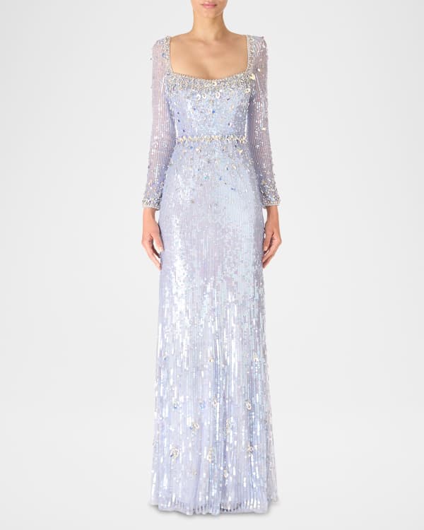 Jenny Packham Only You Embellished Empire Gown Neiman Marcus