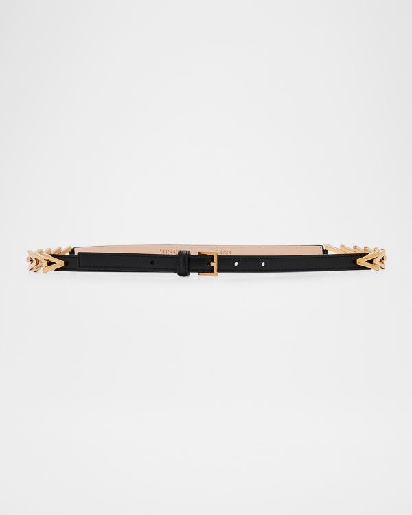 Versace Palazzo Dia leather belt Versace Black Medusa Palazzo Dia Belt Versace main image 4