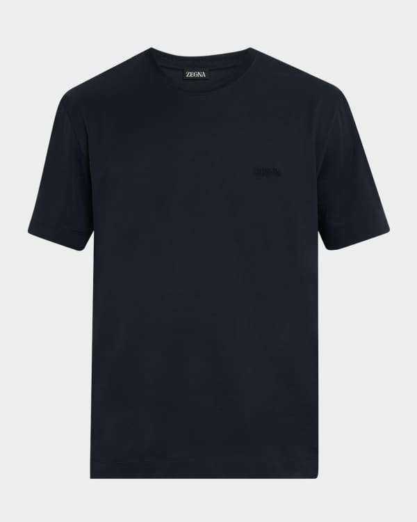 Kiton Men's Cotton-Cashmere T-Shirt | Neiman Marcus