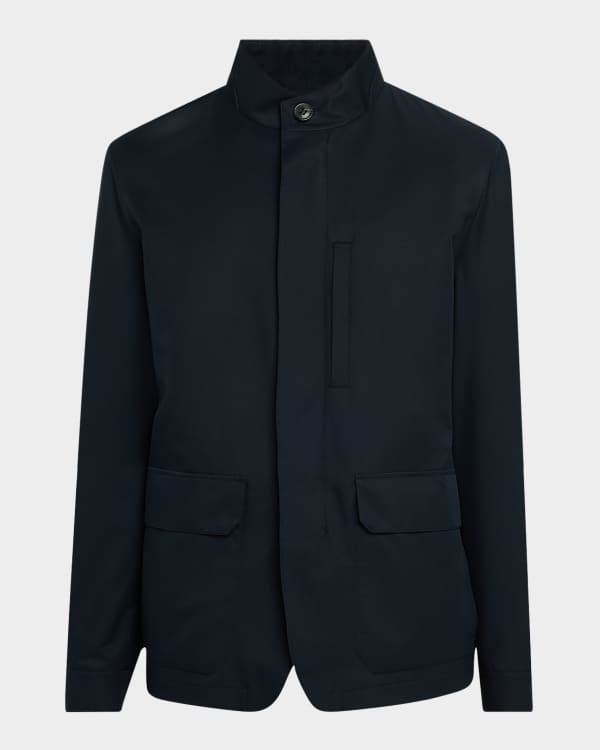 Theory Men's Car Coat in Luxe New Divide | Neiman Marcus