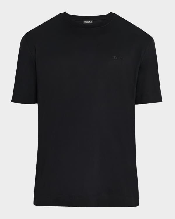 Isaia Men's Silk-Blend Pocket T-Shirt | Neiman Marcus
