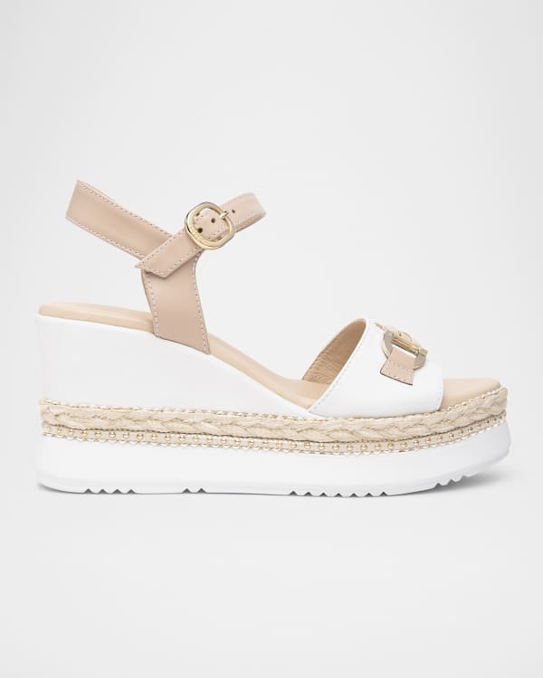 Platform Cage Sandals in Gasoline Nero