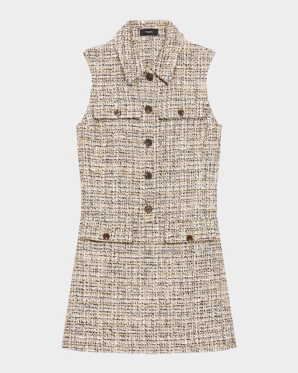 【I AM MARI】S/S Leviel Sleeveless Tweed One Piece I AM MARI】S/S Leviel Sleeveless Tweed One Piece