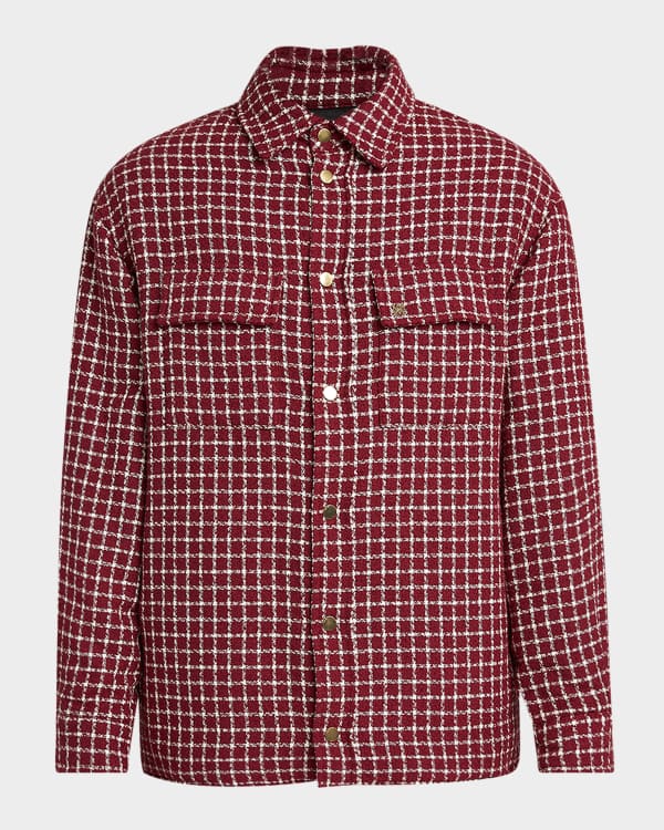 Jil Sander Men's Boxy Nylon Zip Jacket | Neiman Marcus