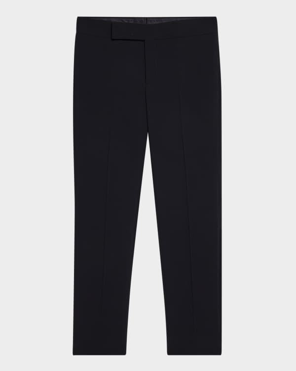 Giorgio Armani Men's Flat-Front Wool Trousers | Neiman Marcus Giorgio Armani Men's Flat-Front Wool Trousers | Neiman Marcus