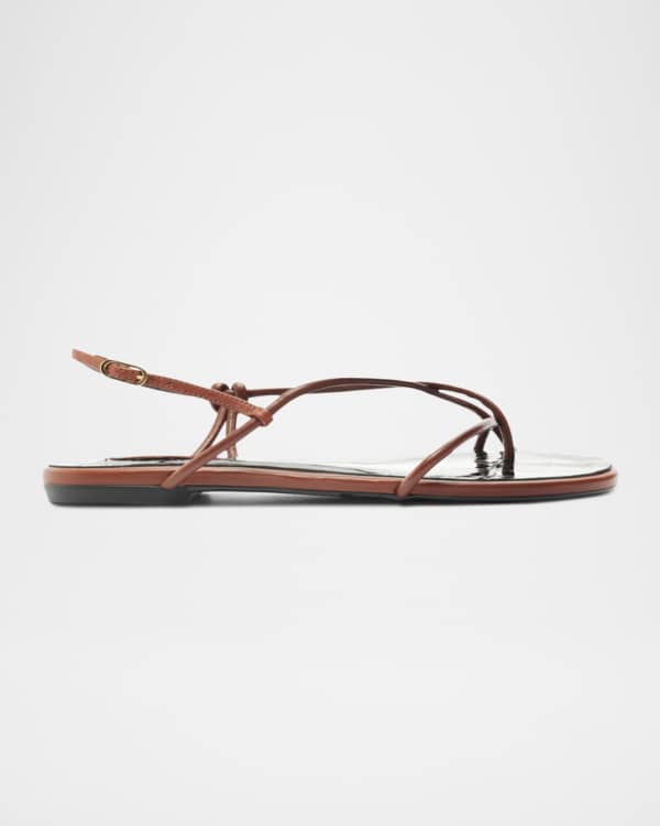 Schutz Boyet Flat Suede Sandals Neiman Marcus