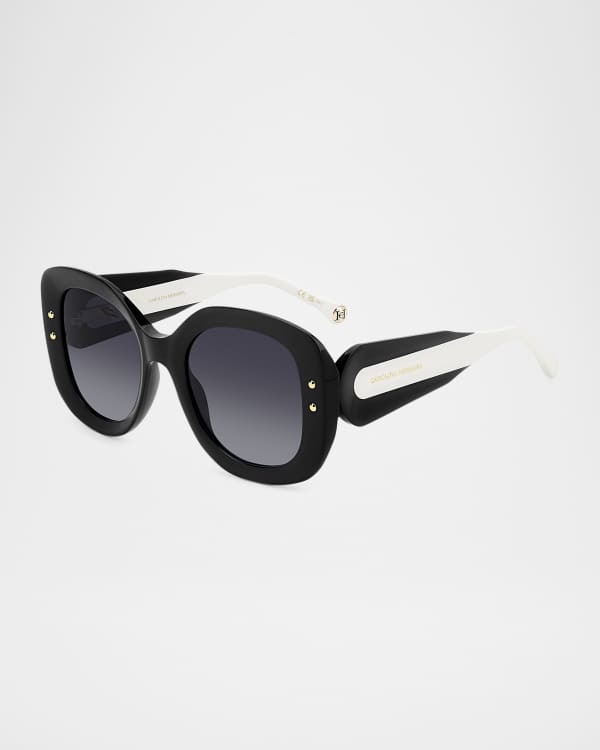 Stella McCartney Chain Mixed-Media Butterfly Sunglasses