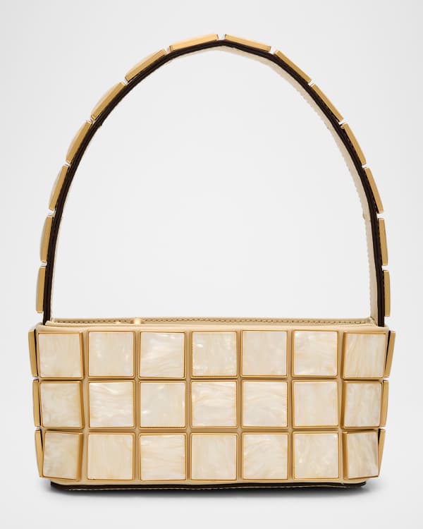 Eric Javits Newport Mixed Fabric Shoulder Bag Neiman Marcus
