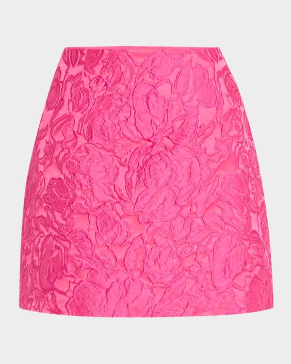 Marc Jacobs Flock Monogram Mini Skirt | Neiman Marcus