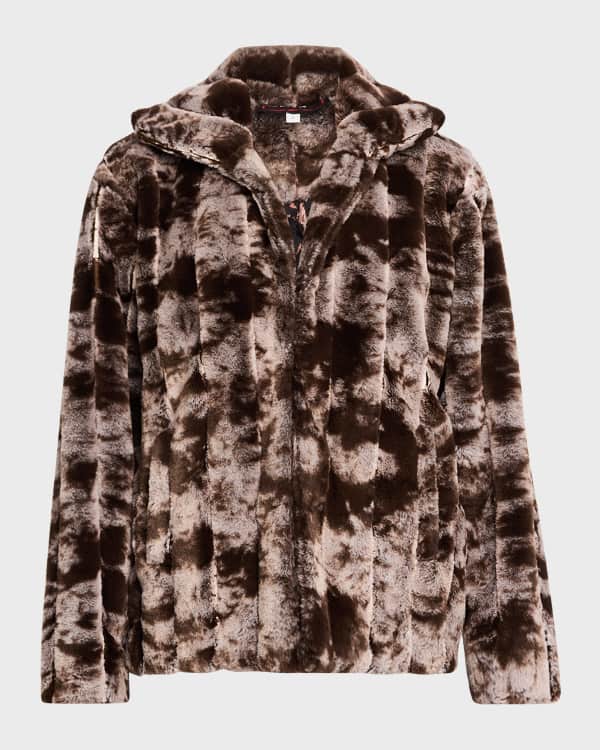 Johnny Was Arctic Lynx Faux Fur Coat Neiman Marcus