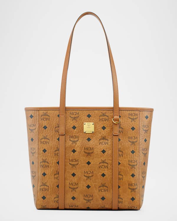 Mcm monogram shopper tote discount