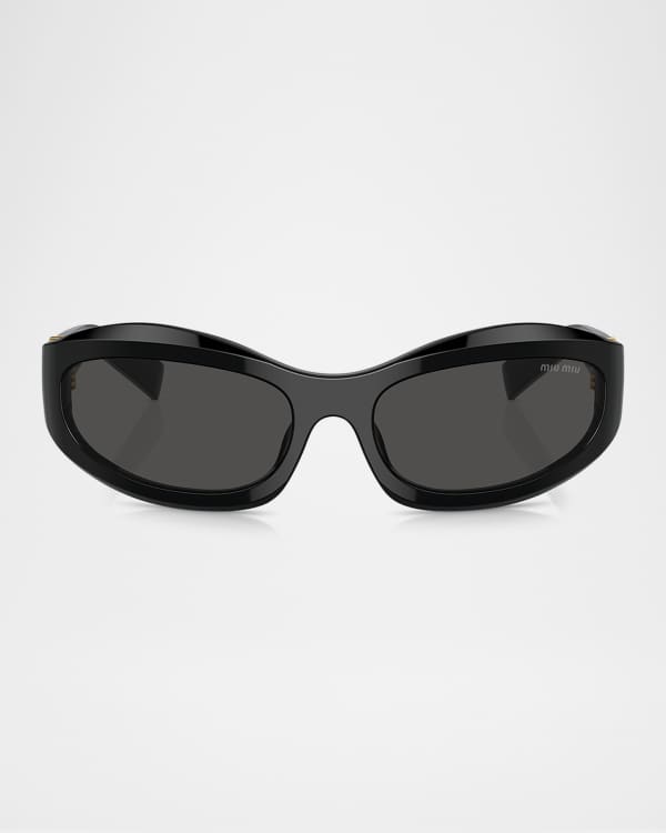 小物 Miumiu half-rim oval sunglasses archive Miu Miu Half-Rim Oval Sunglasses Archive Luxury Limited