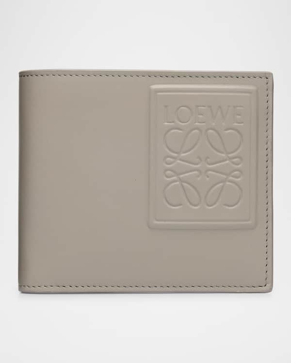 Loewe Men's Anagram Bicolor Leather Bifold Wallet | Neiman Marcus