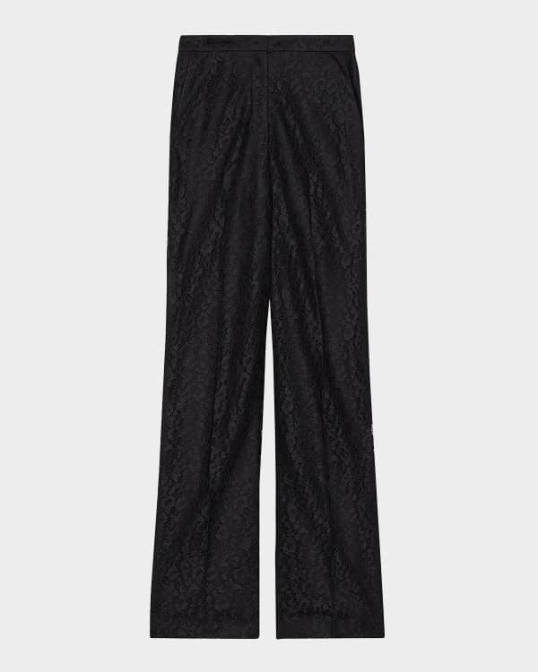 Theory Compact Crepe Cropped Flare Pants | Neiman Marcus